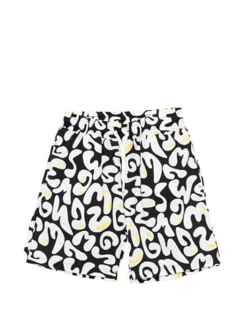 MSGM Kids logo-print shorts