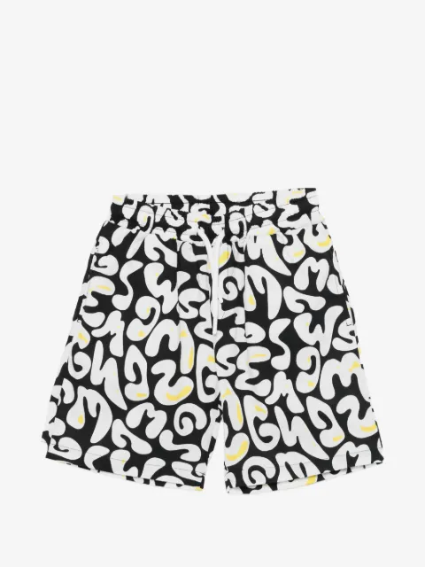 MSGM Kids logo-print shorts