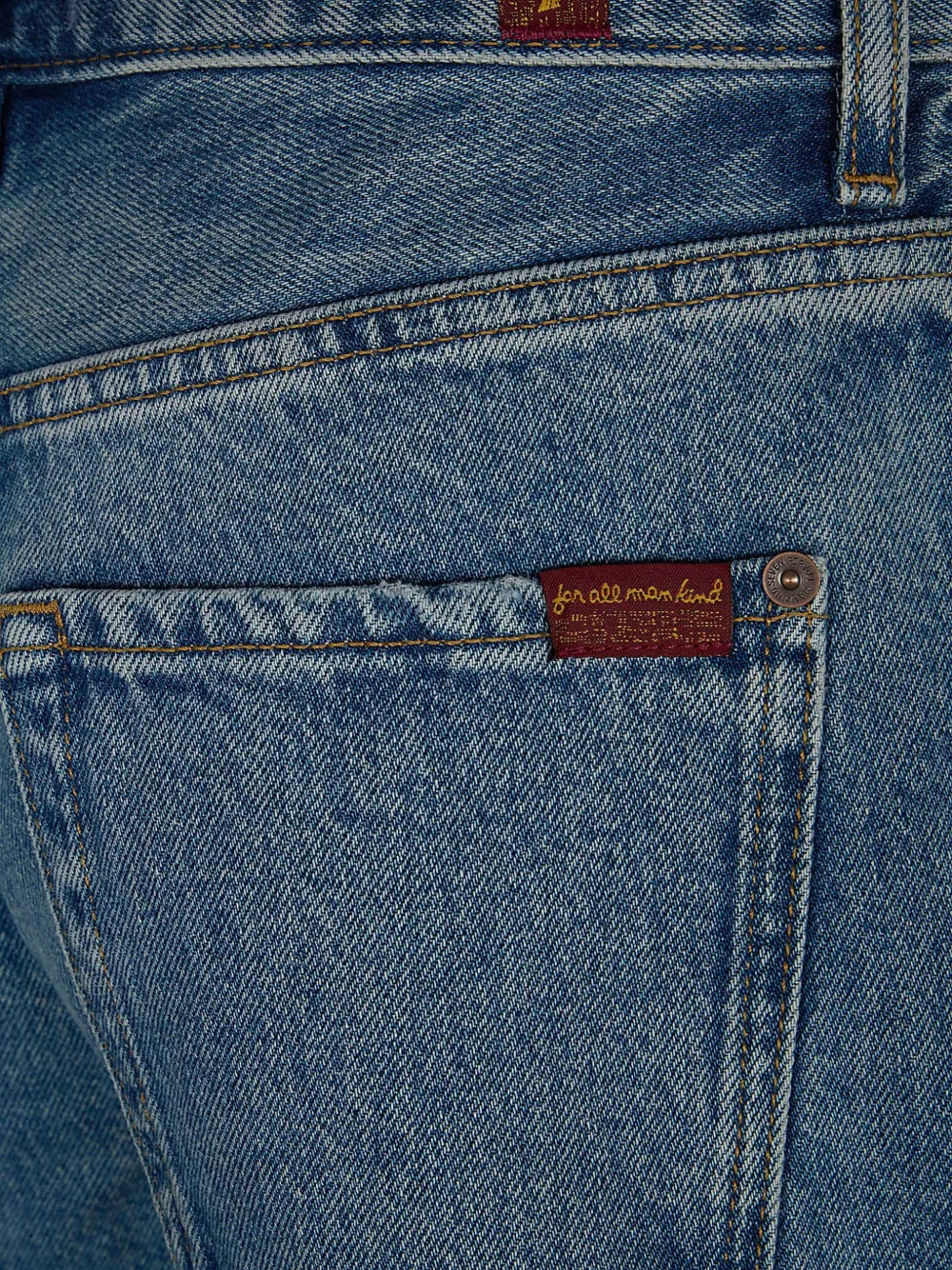  7 For All Mankind Distressed Denim Shorts - Blue 