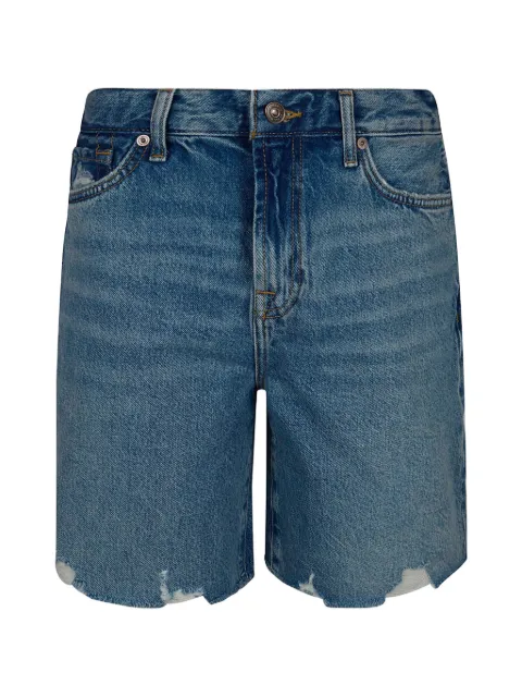 7 For All Mankind jeansshorts med slitning