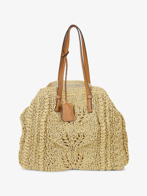 Ermanno Scervino raffia tote bag