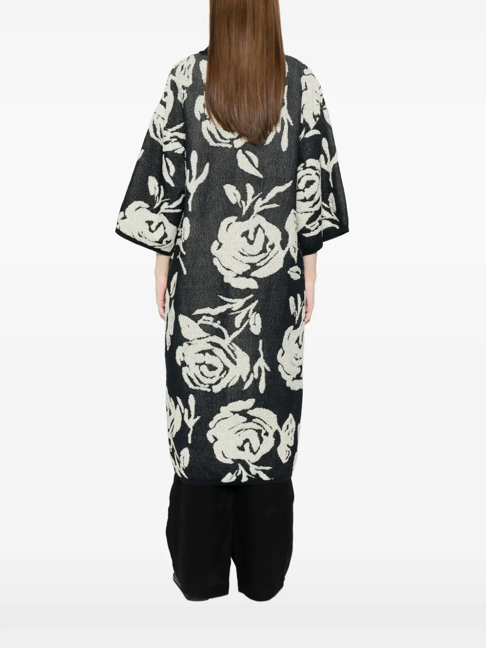 Floral Collared Coat