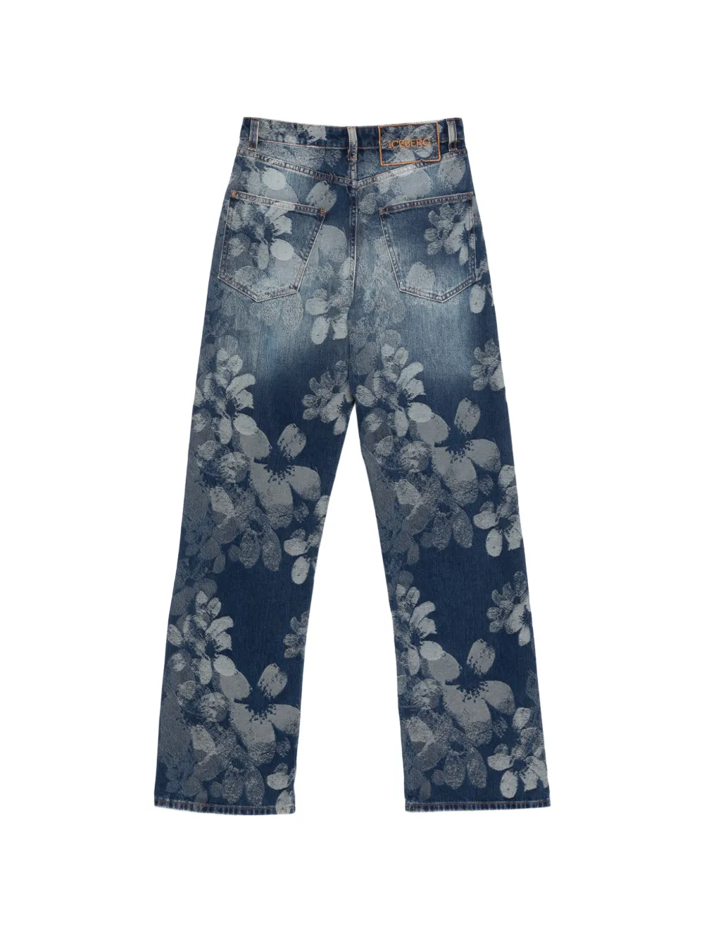  Iceberg Floral Print Jeans - Blue 