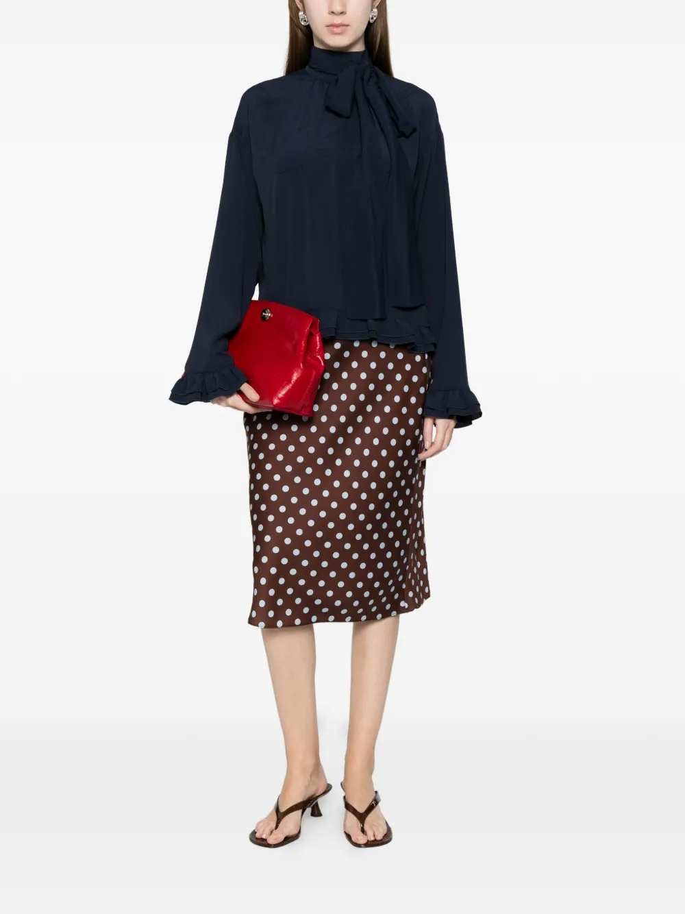  Nº21 Ruffled Shirt - Blue 