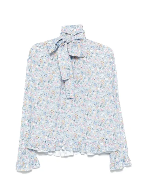 Nº21 bow floral blouse