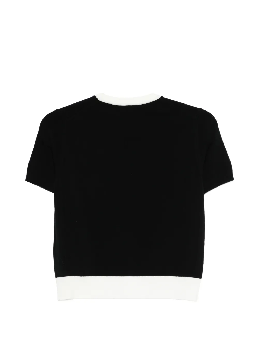 Iceberg Top met geribbelde afwerking Zwart