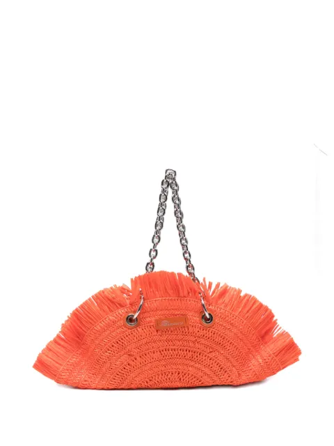 Blumarine raffia chain shoulder bag