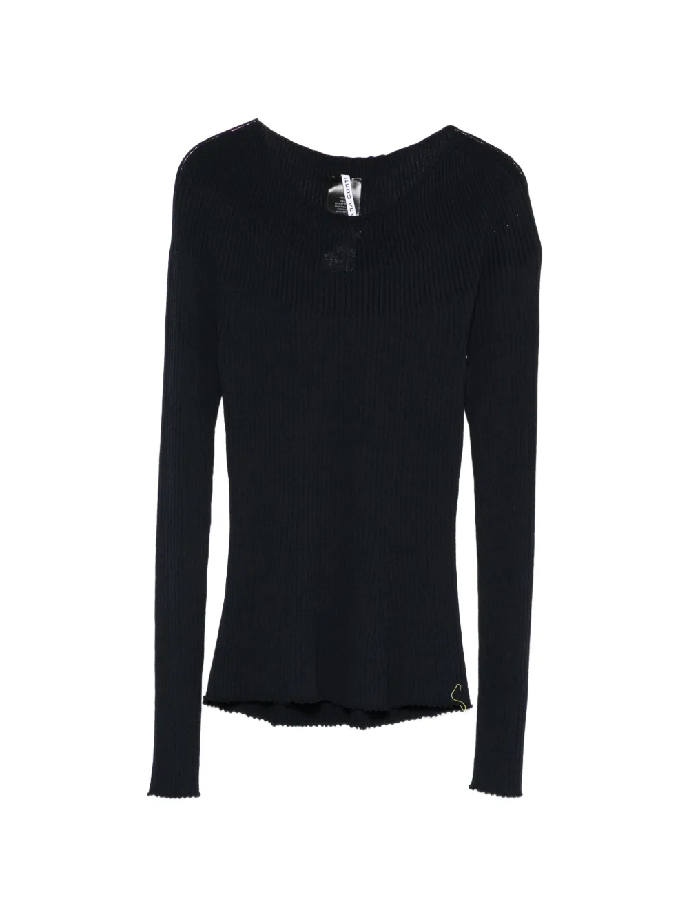 Liviana Conti ribbed T-shirt - Nero