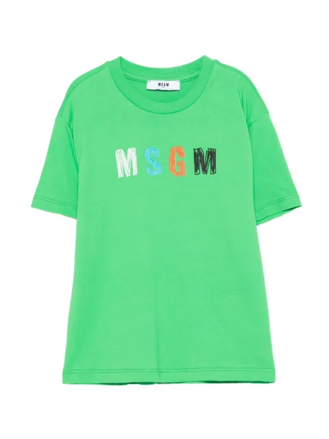MSGM Kids футболка с логотипом