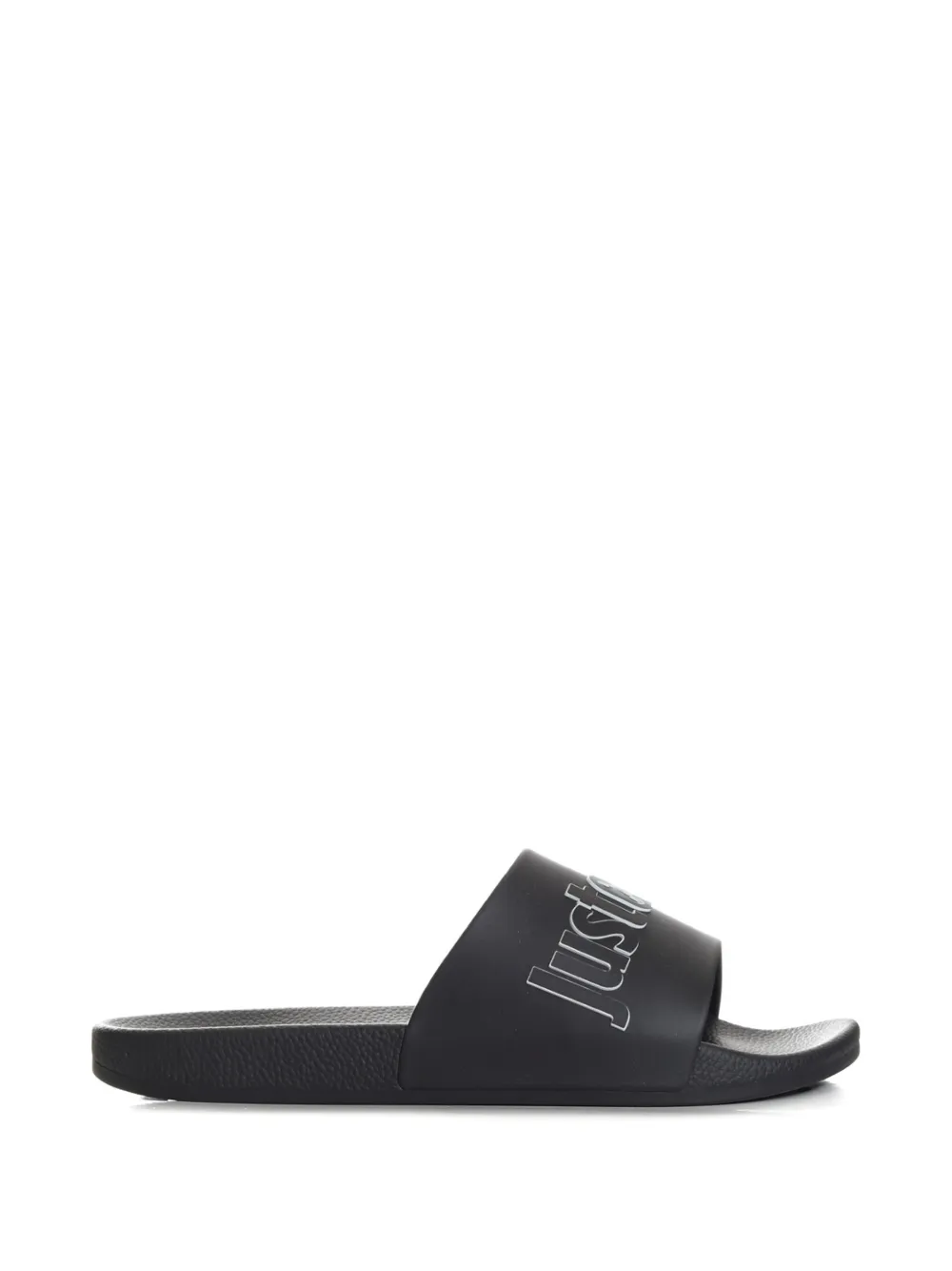 Just Cavalli Sandali slides con logo - Nero