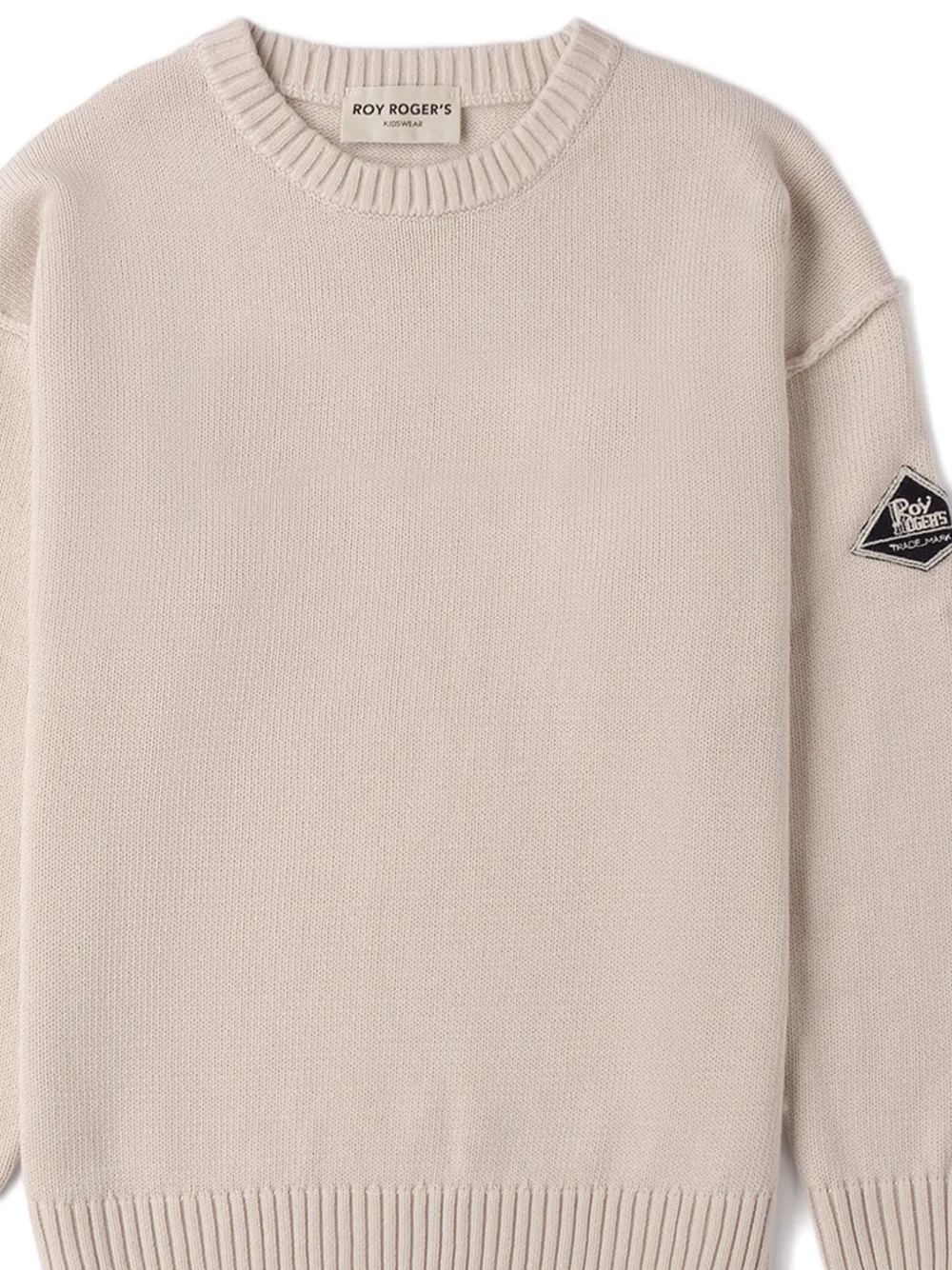 Logo-Patch Crewneck Sweater
