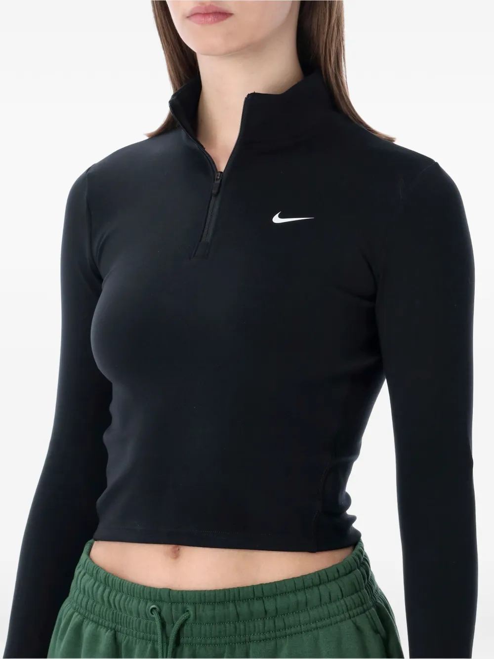 Half-Zip Long-Sleeve Top