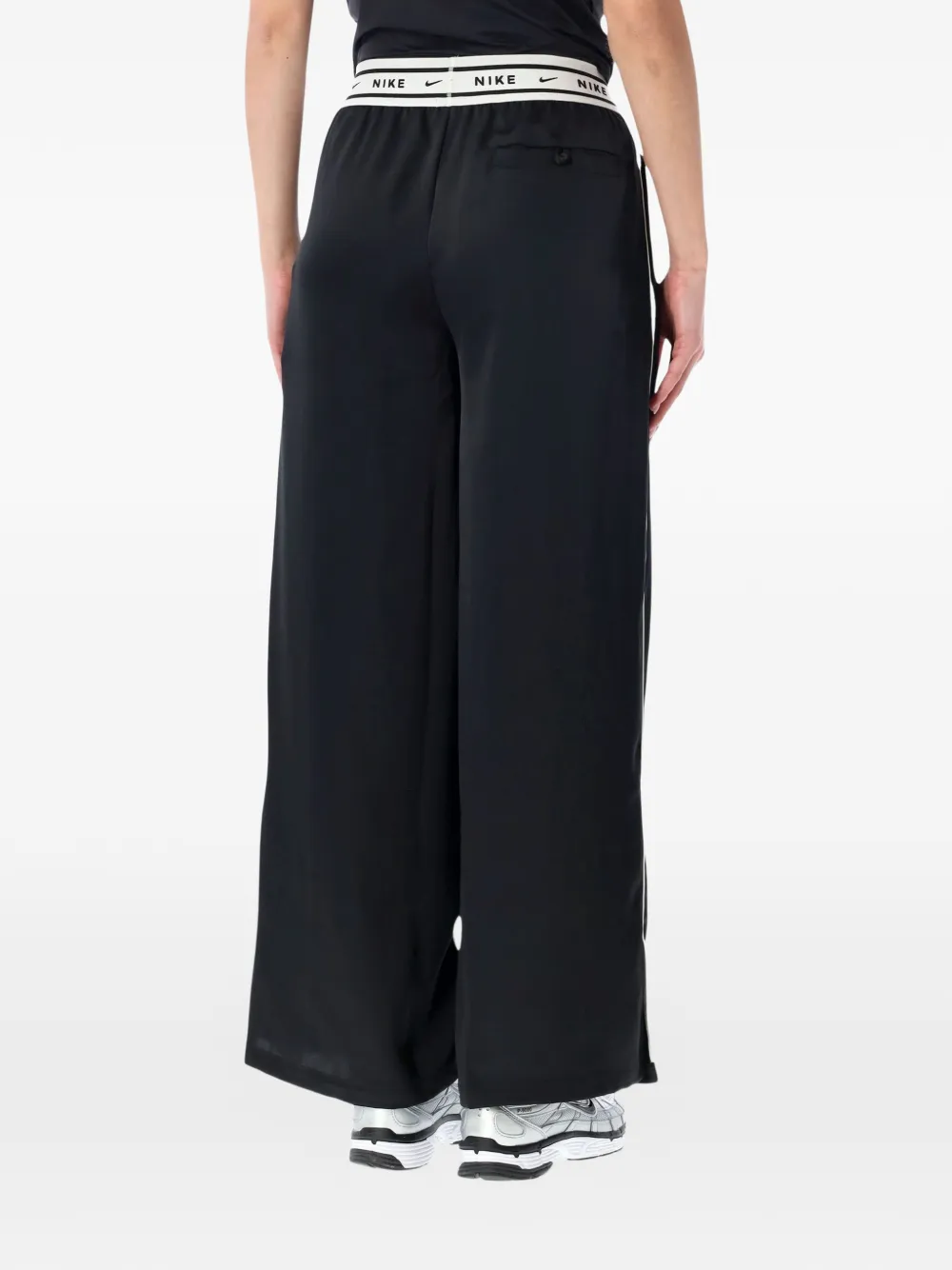Nike Pantalon met logo tailleband Zwart