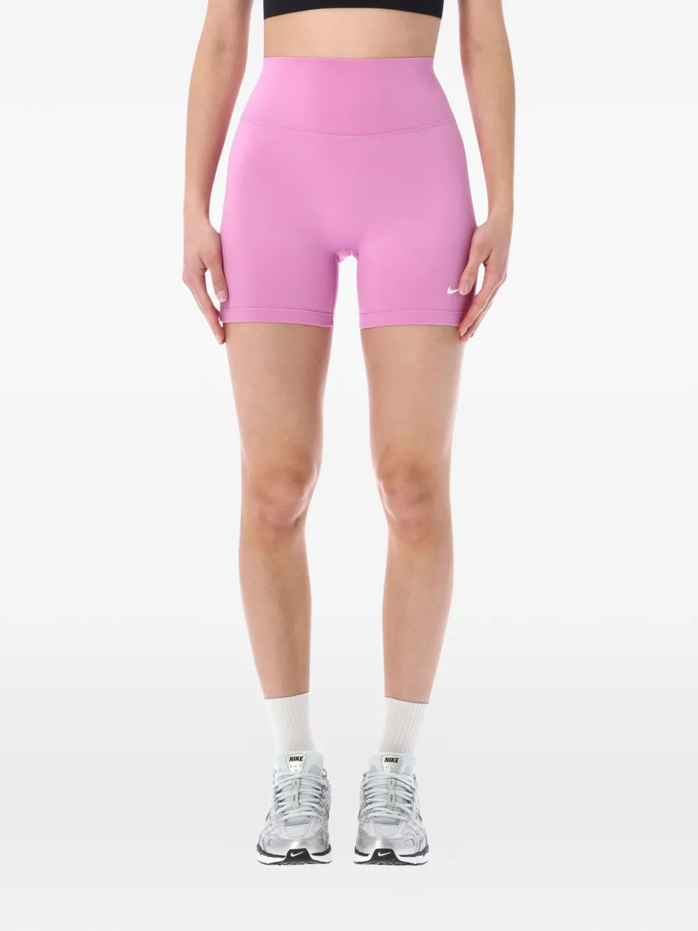 Nike logo-detail shorts - Rosa
