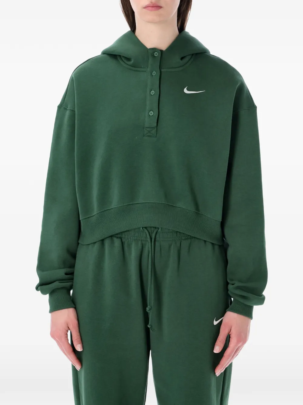 Nike half-button hoodie - Verde
