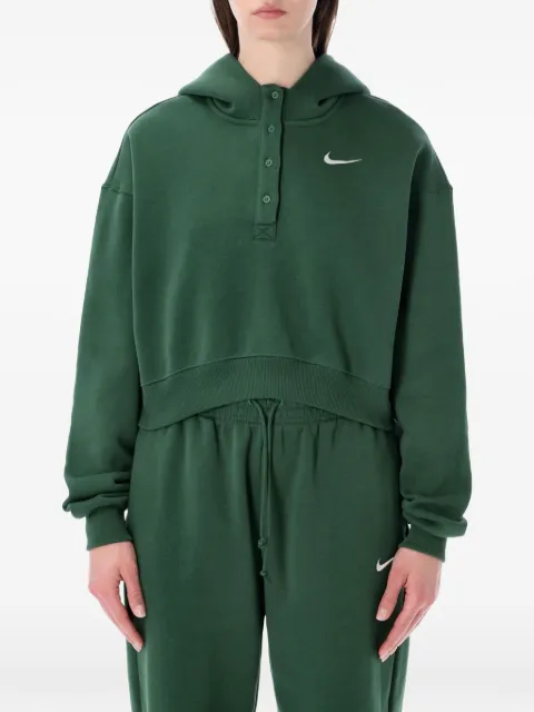 Nike Hoodie mit kurzer Knopfleiste