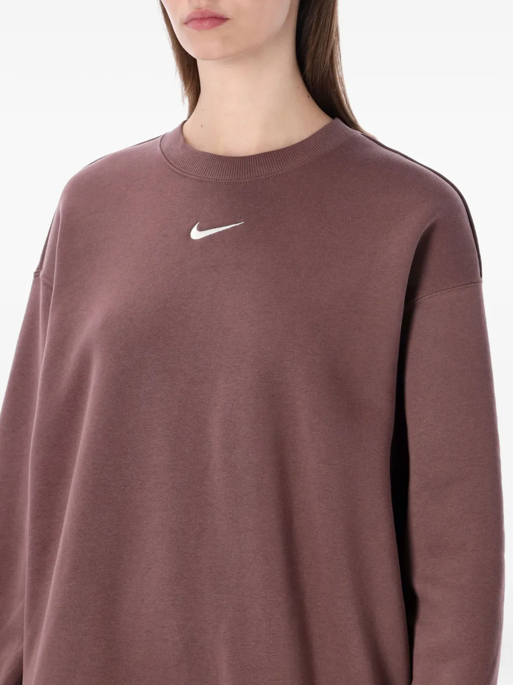Nike Sweater met logodetail Bruin