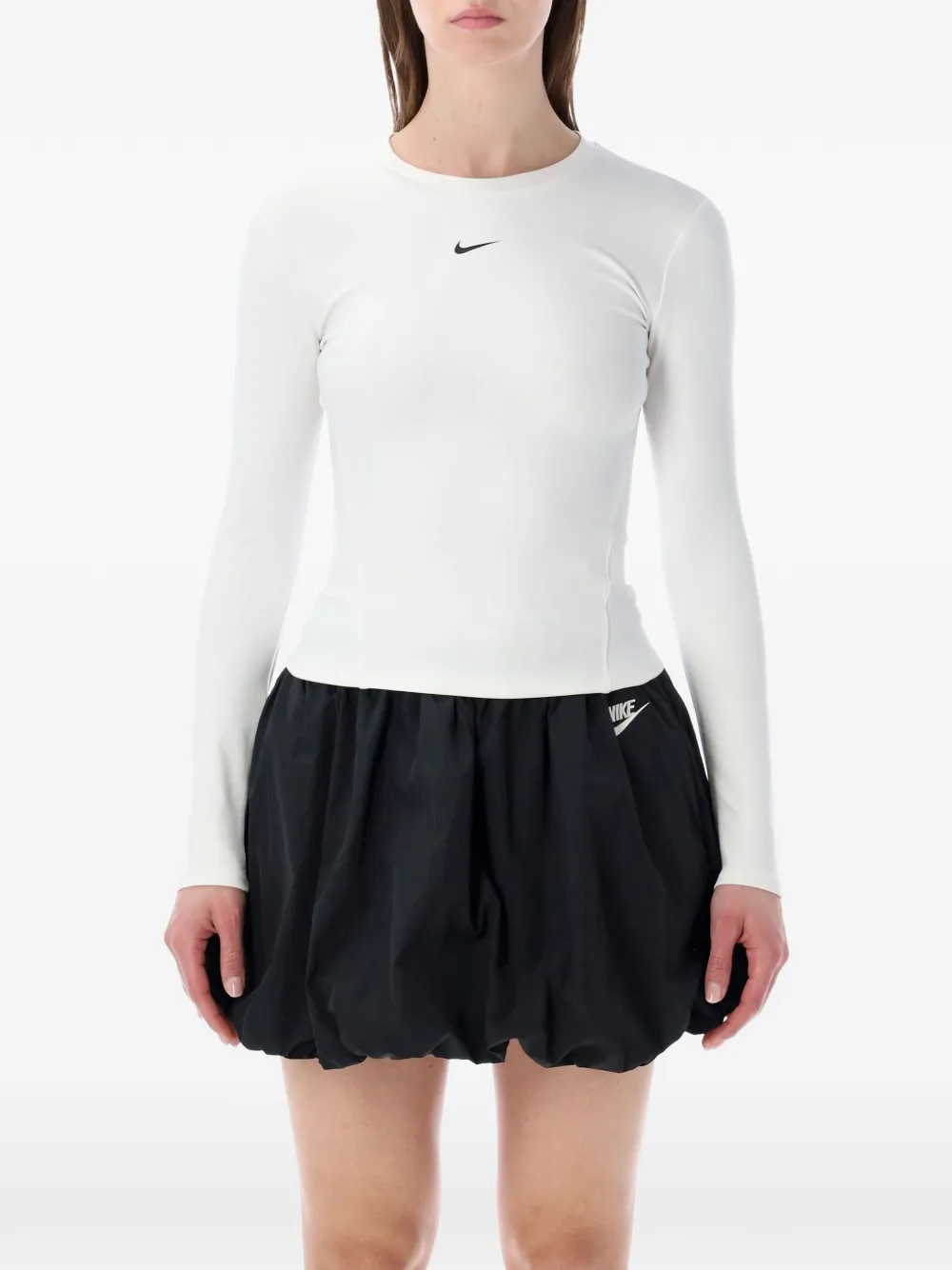 Nike logo-detail long-sleeve T-shirt - Weiß