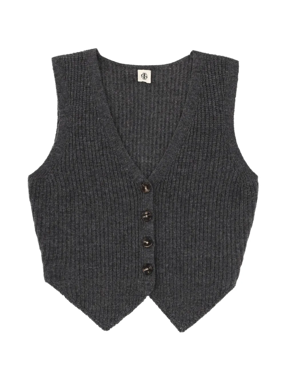 The Garment V-neck vest - Grau