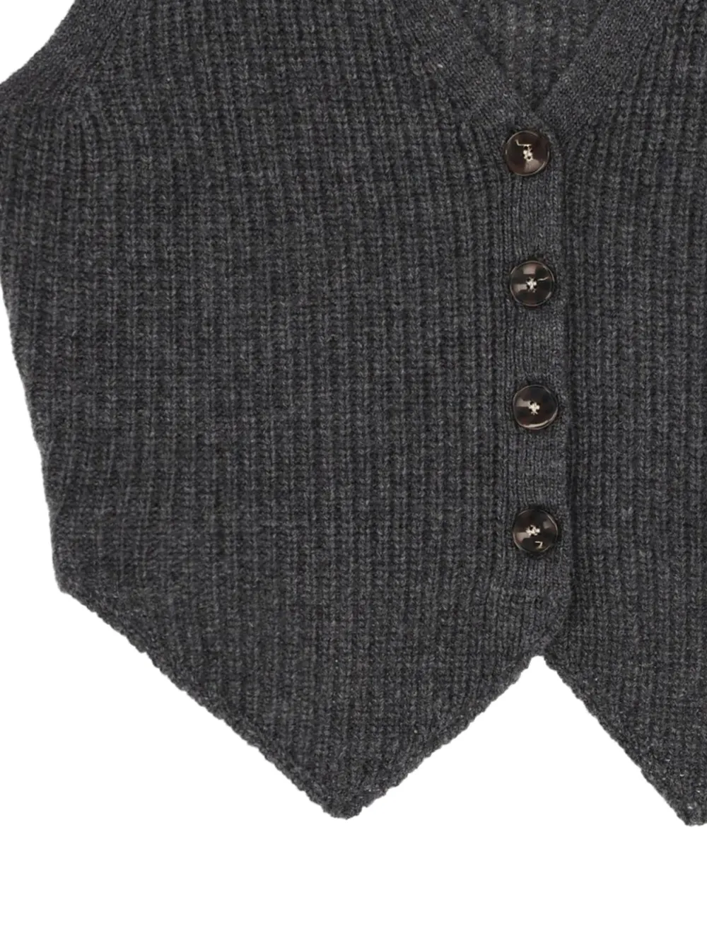  The Garment V-neck Vest - Grey 