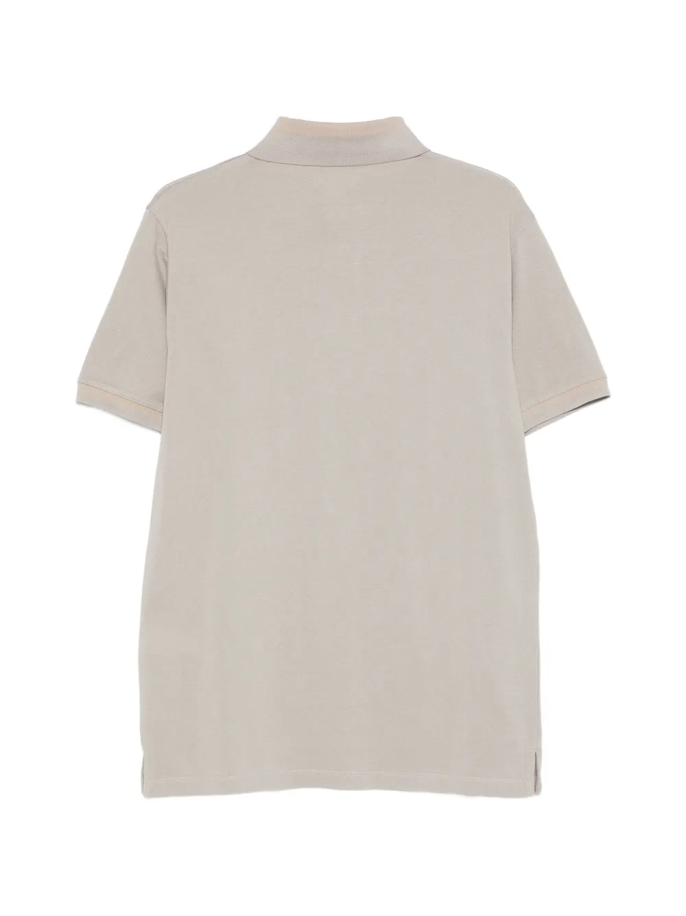 Emporio Armani Light Grey Solid Polo In Neutral