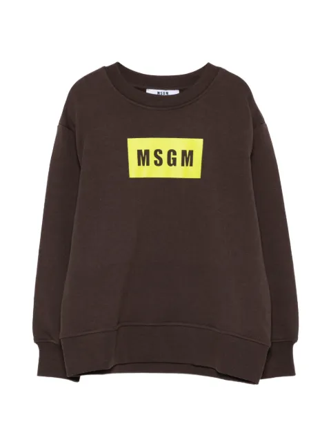 MSGM Kids logo-print sweatshirt