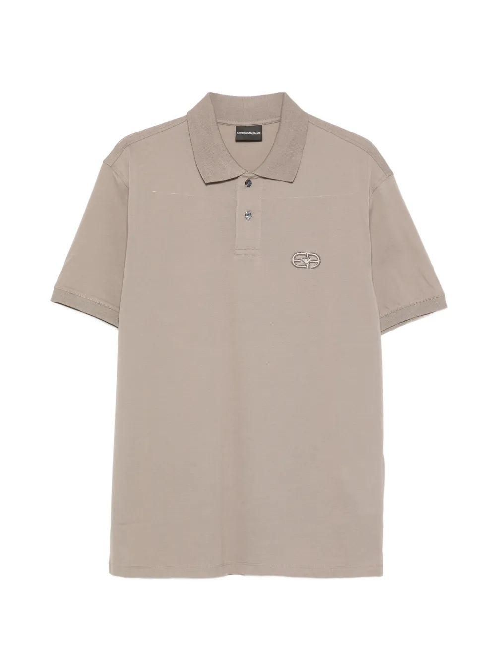 Emporio Armani Polo con logo ricamato - Grigio
