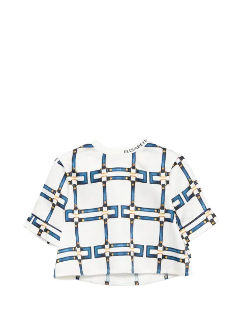 Elisabetta Franchi La Mia Bambina patterned top