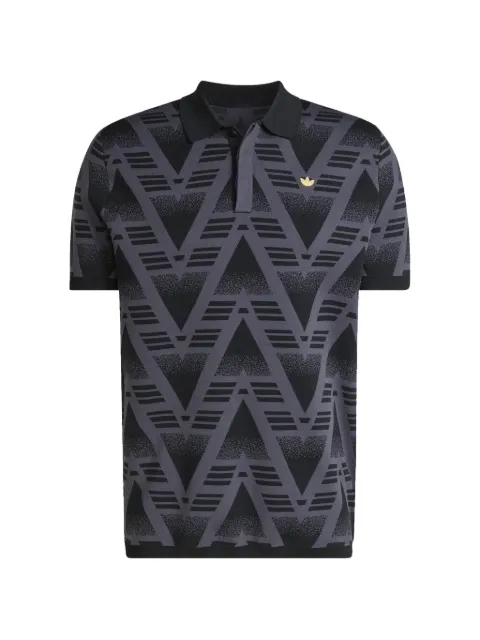 adidas Bruised Banana geometric-pattern polo shirt
