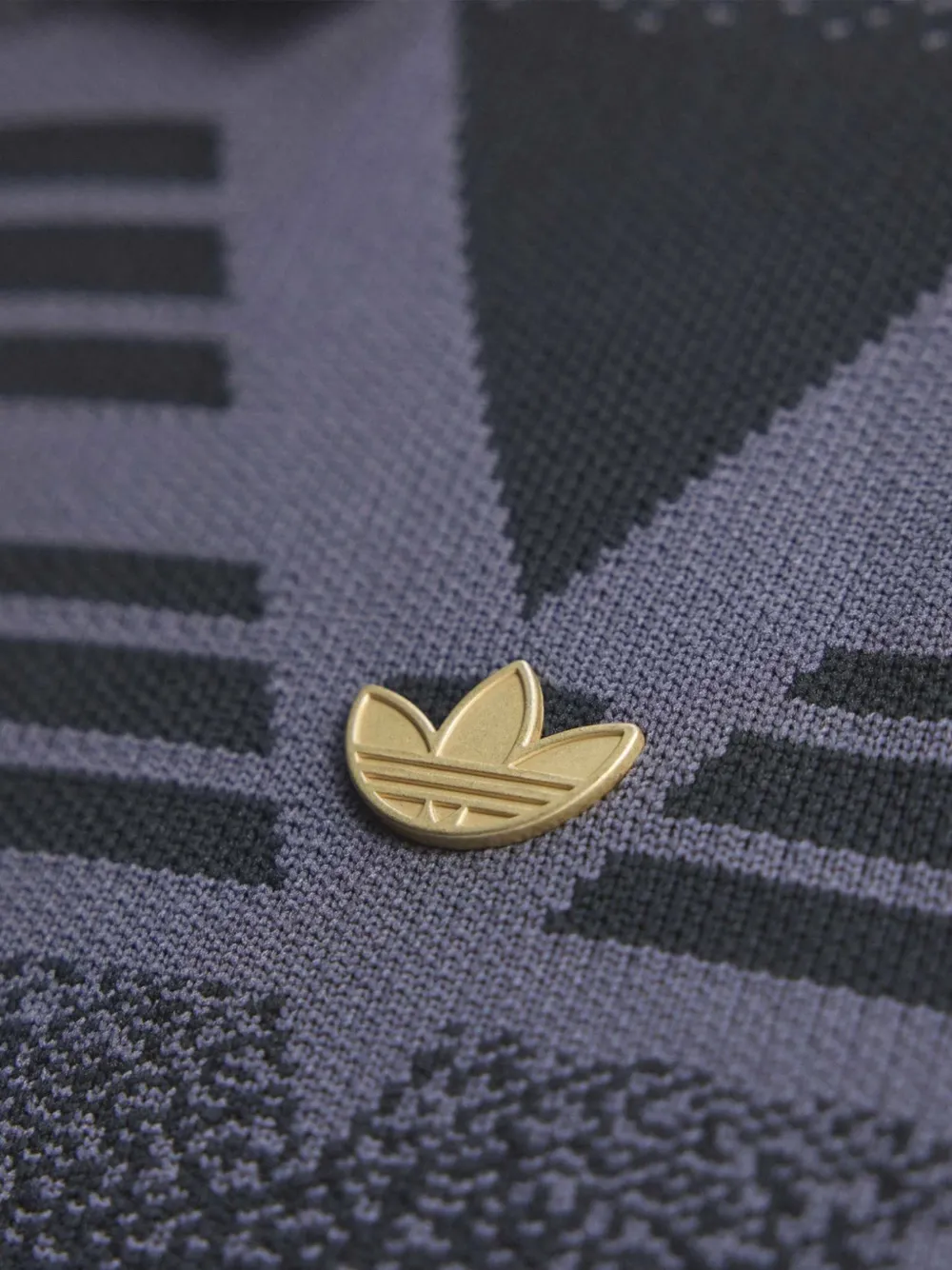 adidas Bruised Banana poloshirt met geometrisch patroon Zwart