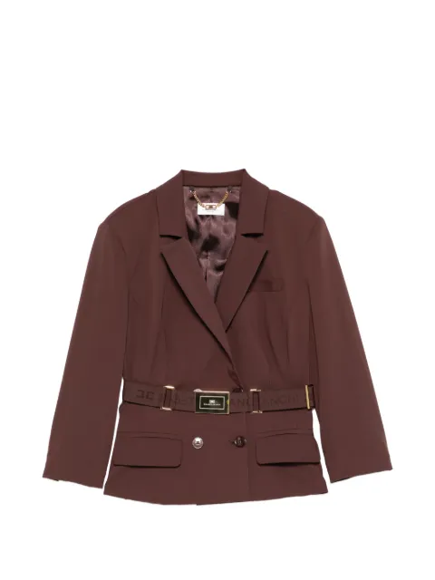 Elisabetta Franchi double-breasted belted blazer