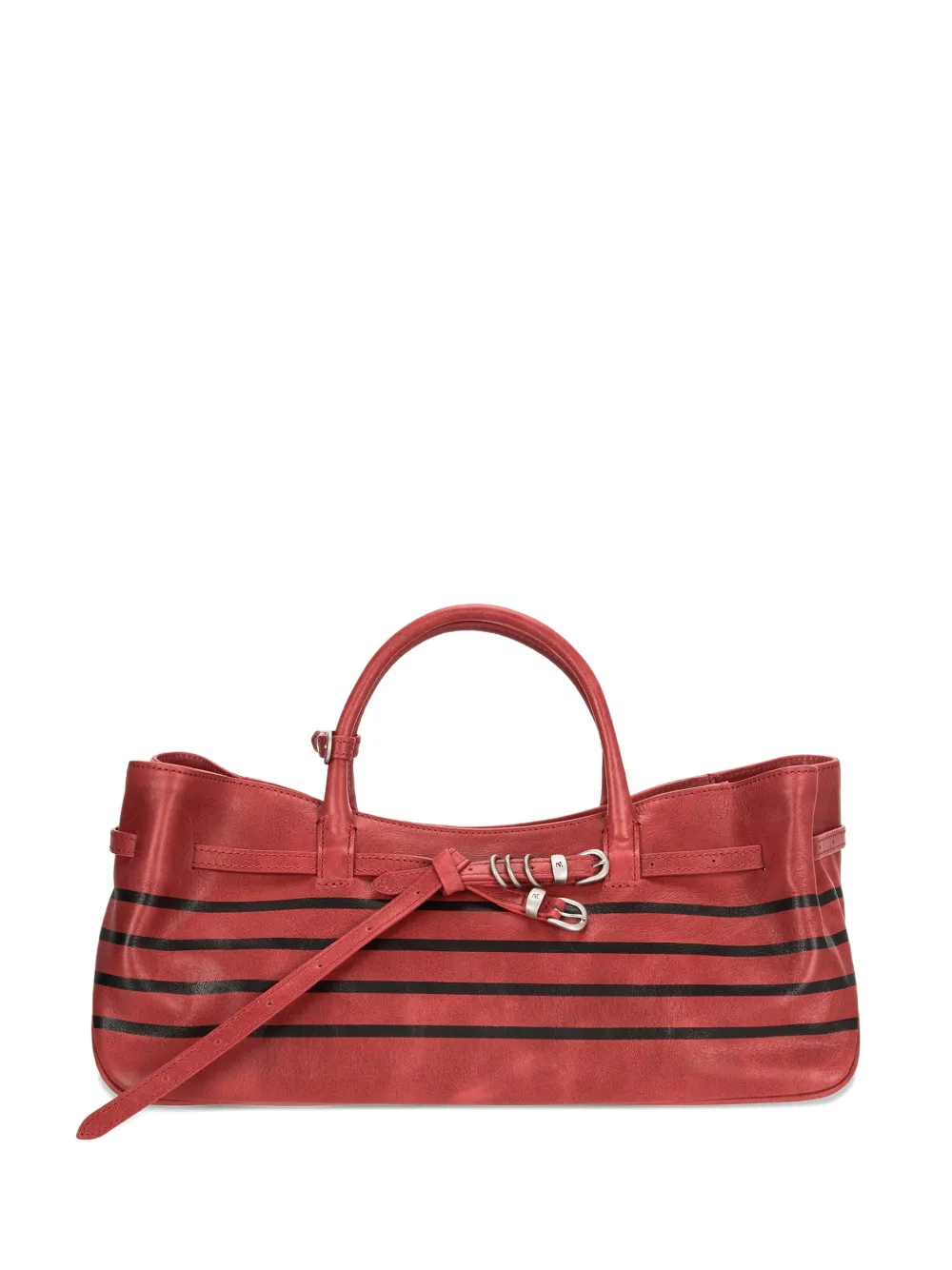 Marge Sherwood Borsa tote Grandma a righe - Rosso