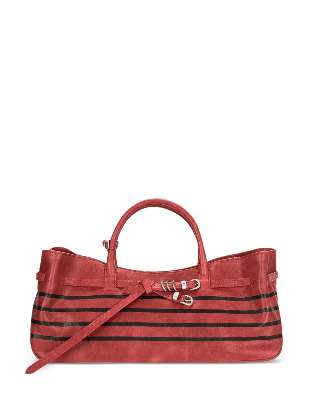 Marge Sherwood Borsa tote Grandma a righe - Rosso