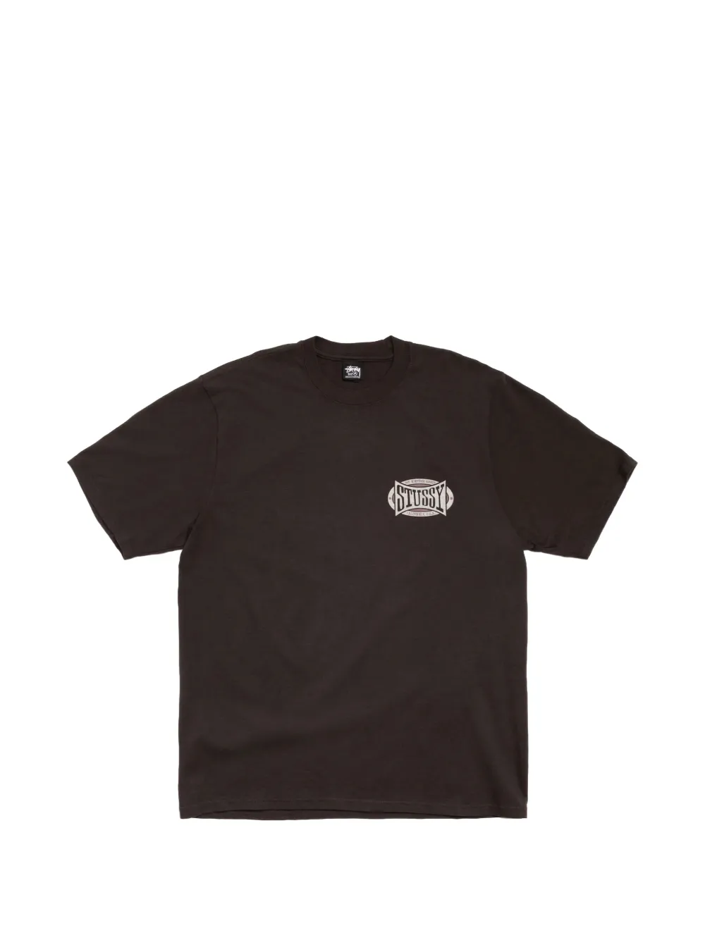 Stüssy T-shirt Champion Oval Pigment Dyed - Nero
