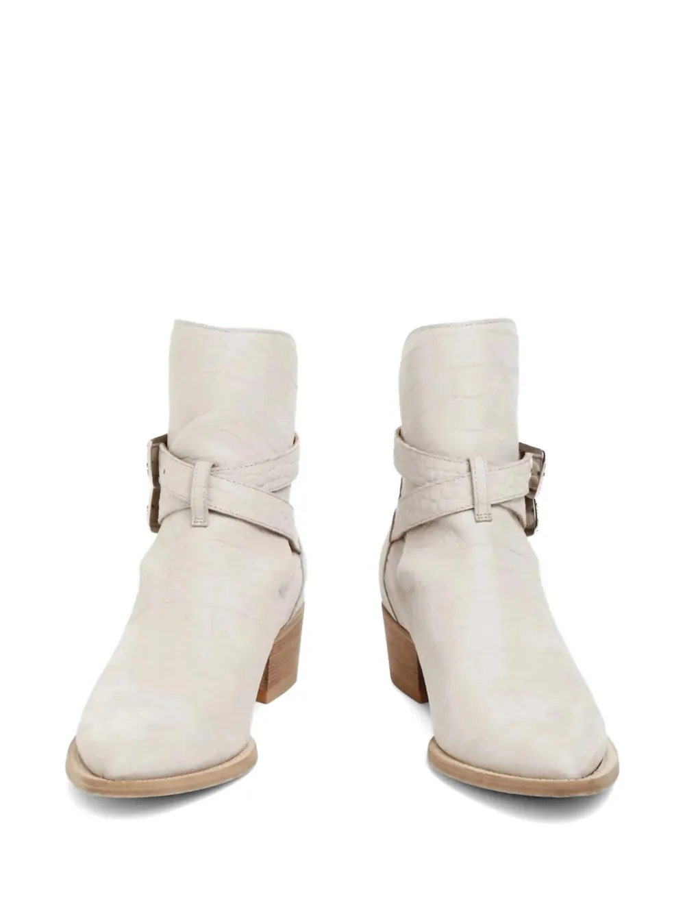 AMIRI jodhpur buckle boots Beige