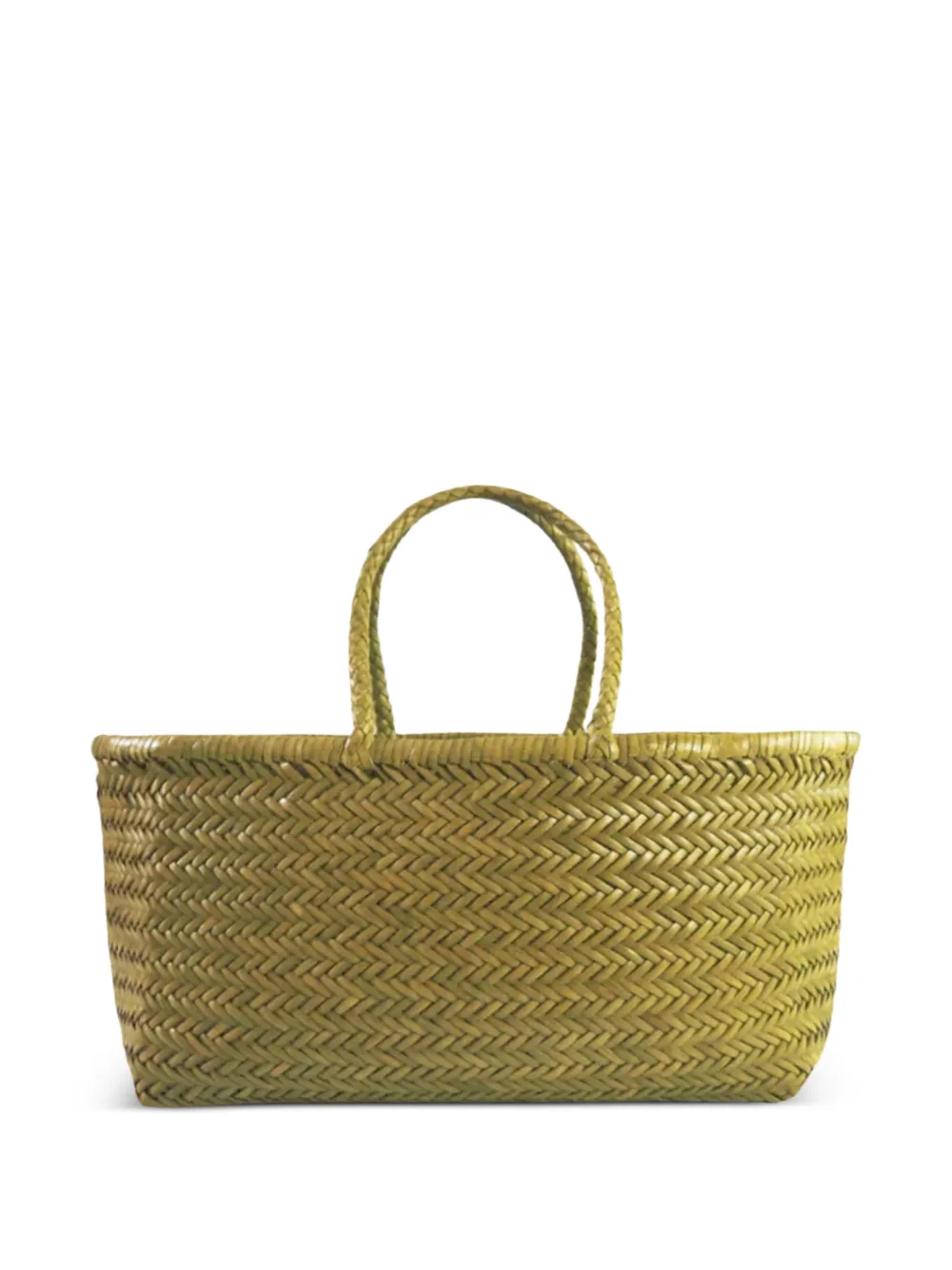 DRAGON DIFFUSION small Triple Jump woven-design tote bag - Verde