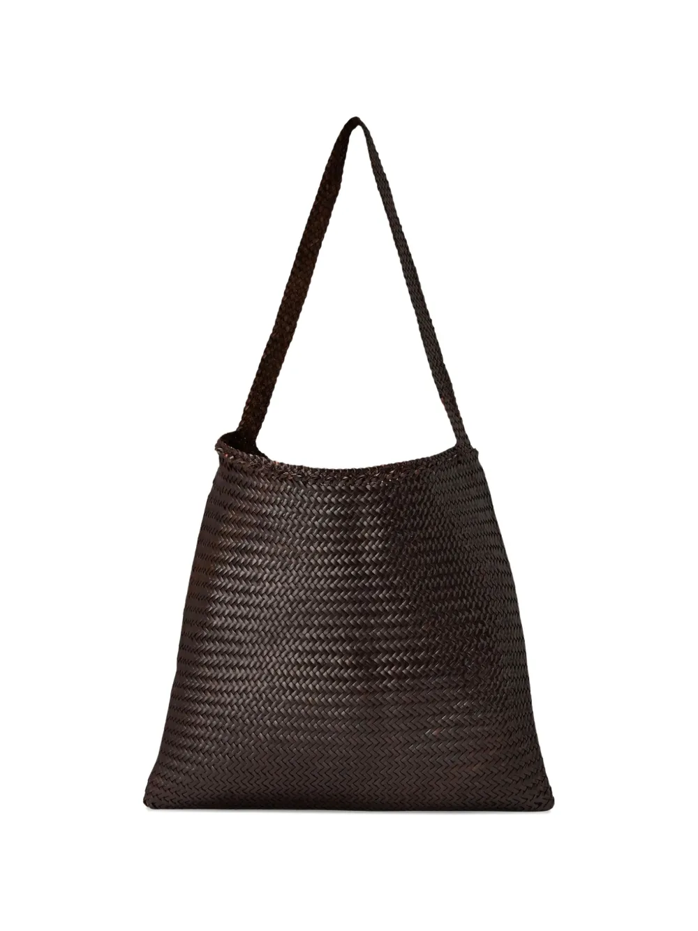 DRAGON DIFFUSION Ars woven-design shoulder bag - Marrone