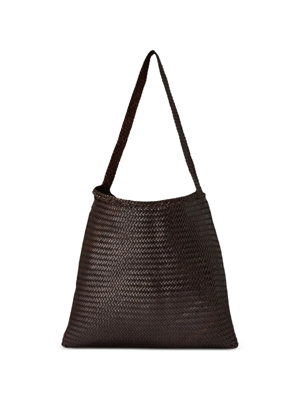DRAGON DIFFUSION Ars woven-design shoulder bag - Marrone