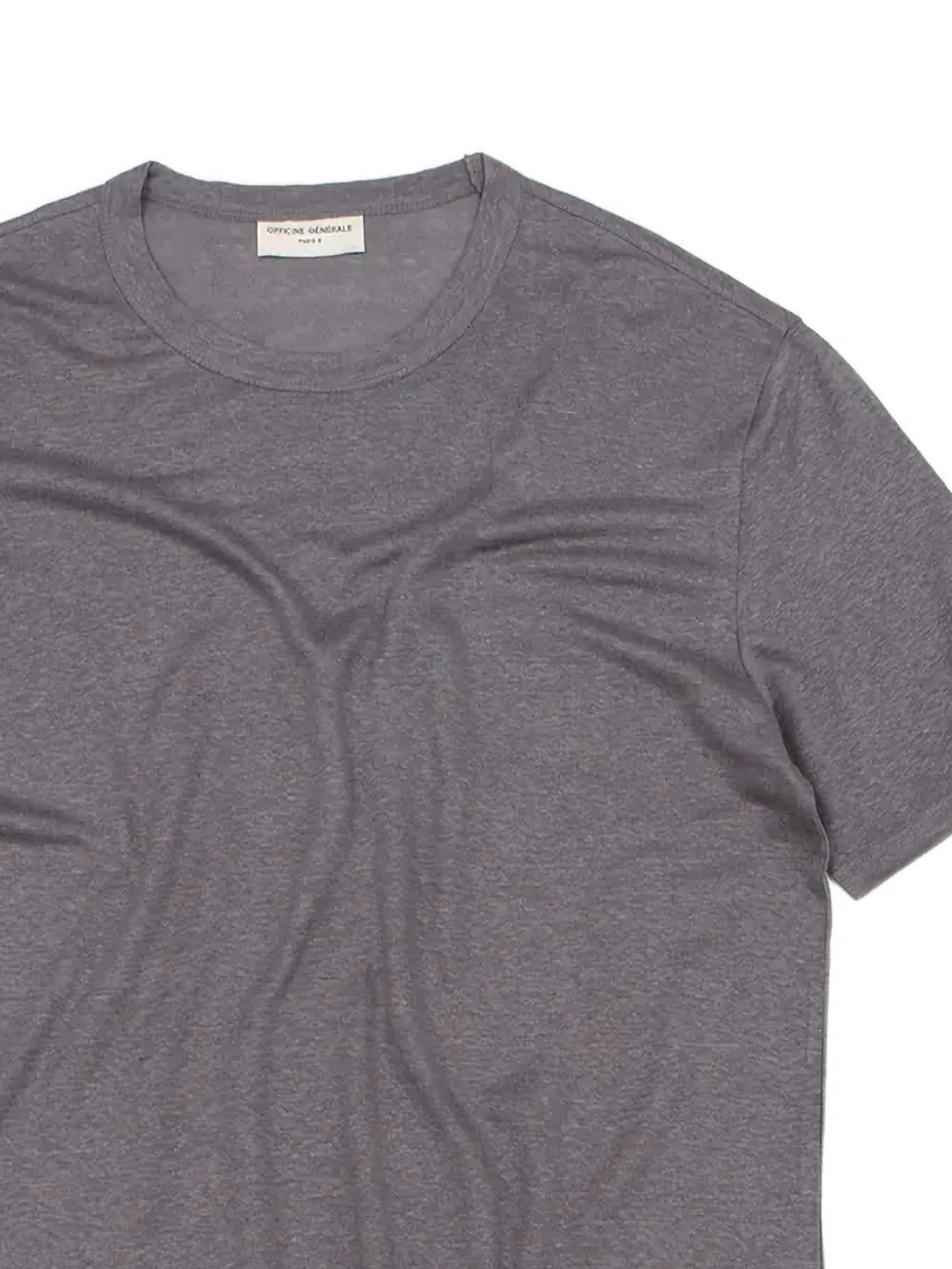 Officine Generale T-shirt met ronde hals Grijs