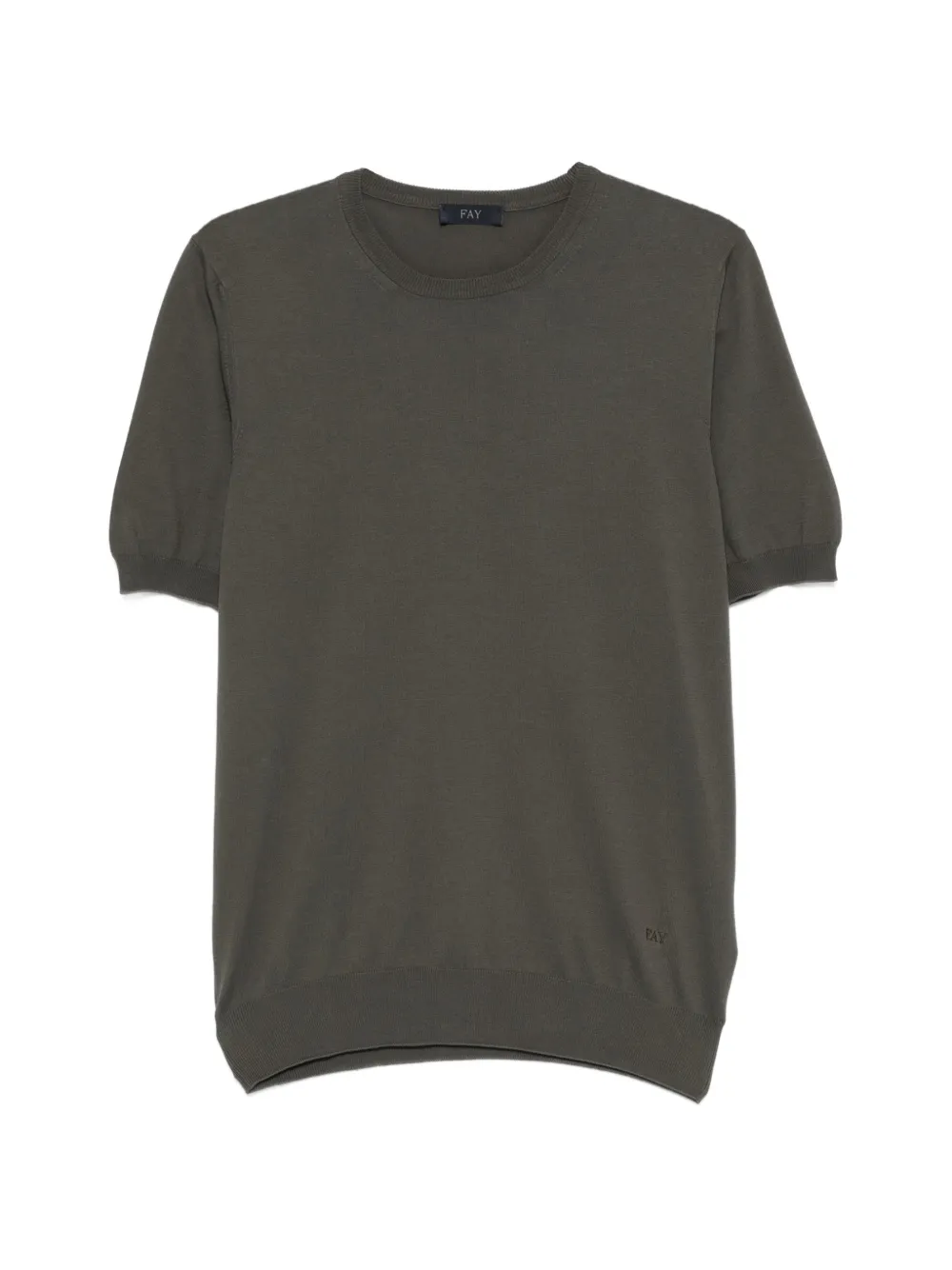 Fay round-neck T-shirt - Verde