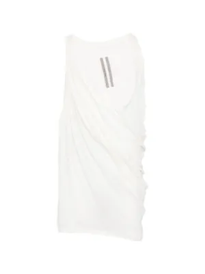 Rick Owens DRKSHDW ノースリーブ フーデッドトップ | ホワイト