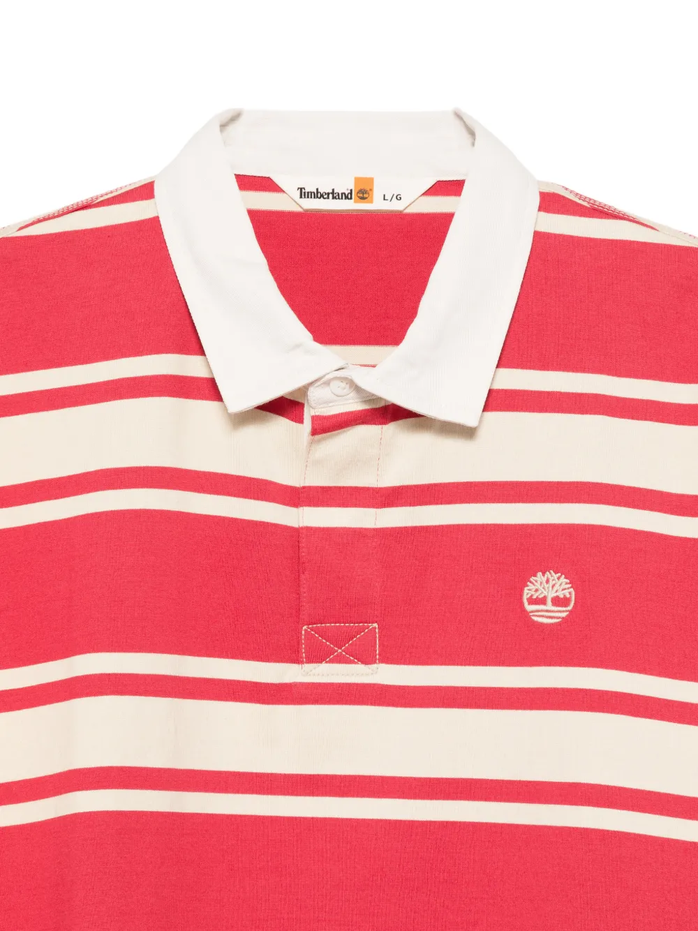 Timberland Gestreept poloshirt met korte mouwen Rood