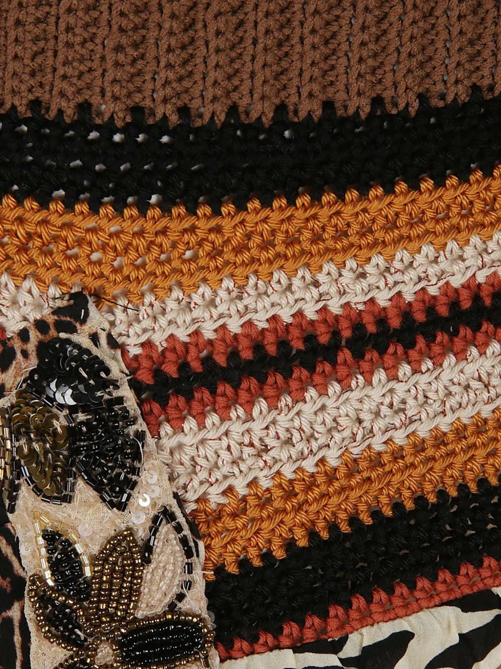  Anjuna Camisa Con Diseño Patchwork - Marrón 