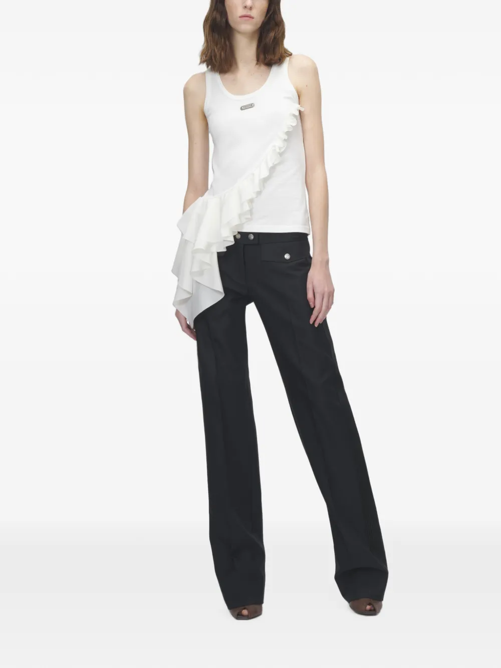 Alexander McQueen Asymmetrische rok Wit