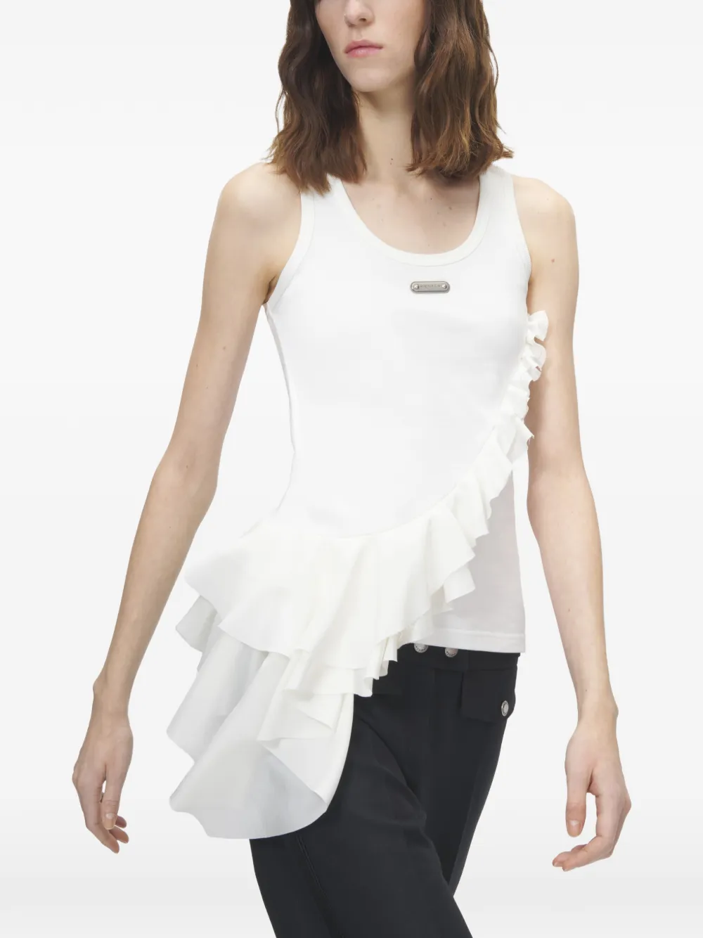 Alexander McQueen Asymmetrische rok Wit