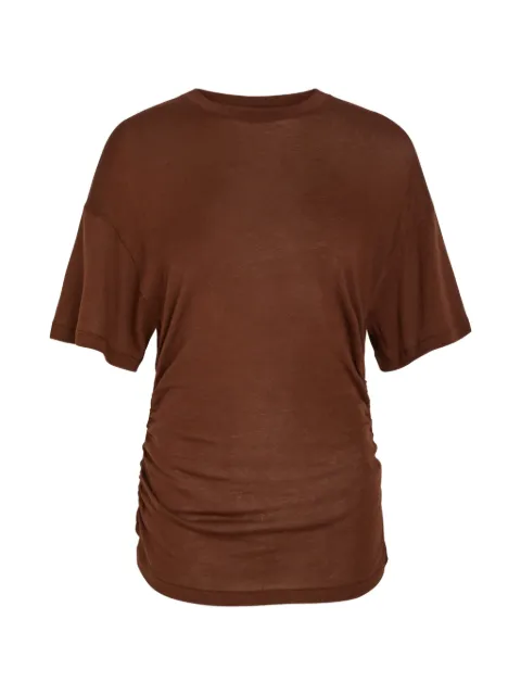 AKYN ruched fine-knit T-shirt