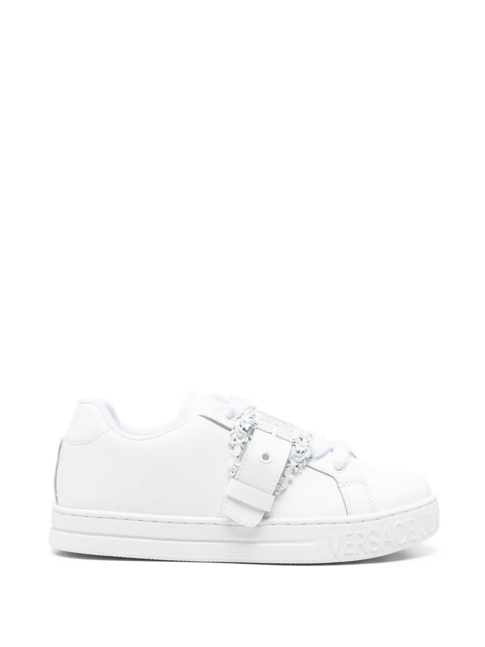 Versace Jeans Couture Sneakers met gespbandje Wit