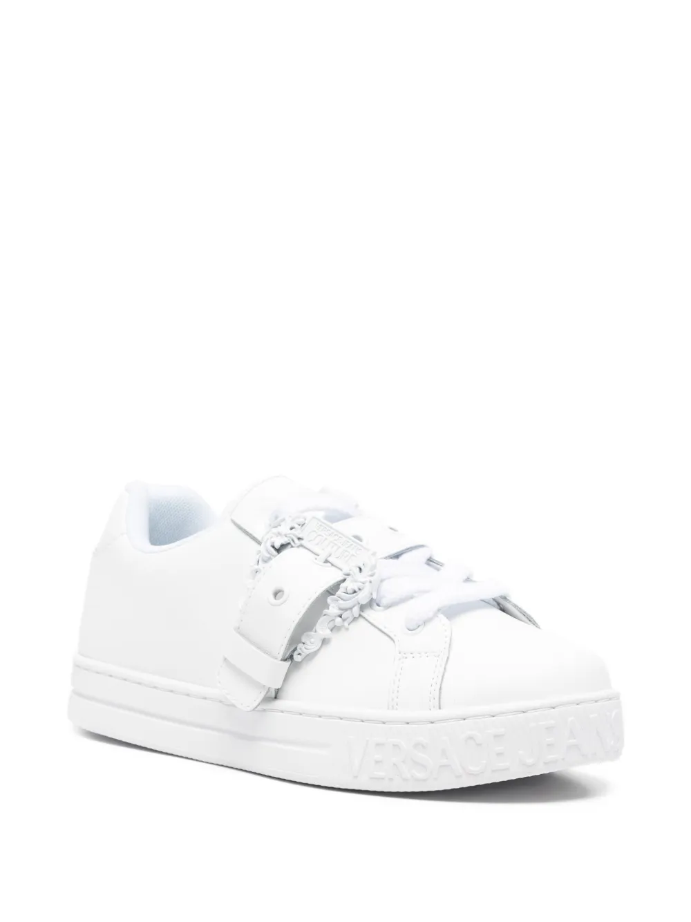Versace Jeans Couture Sneakers met gespbandje Wit