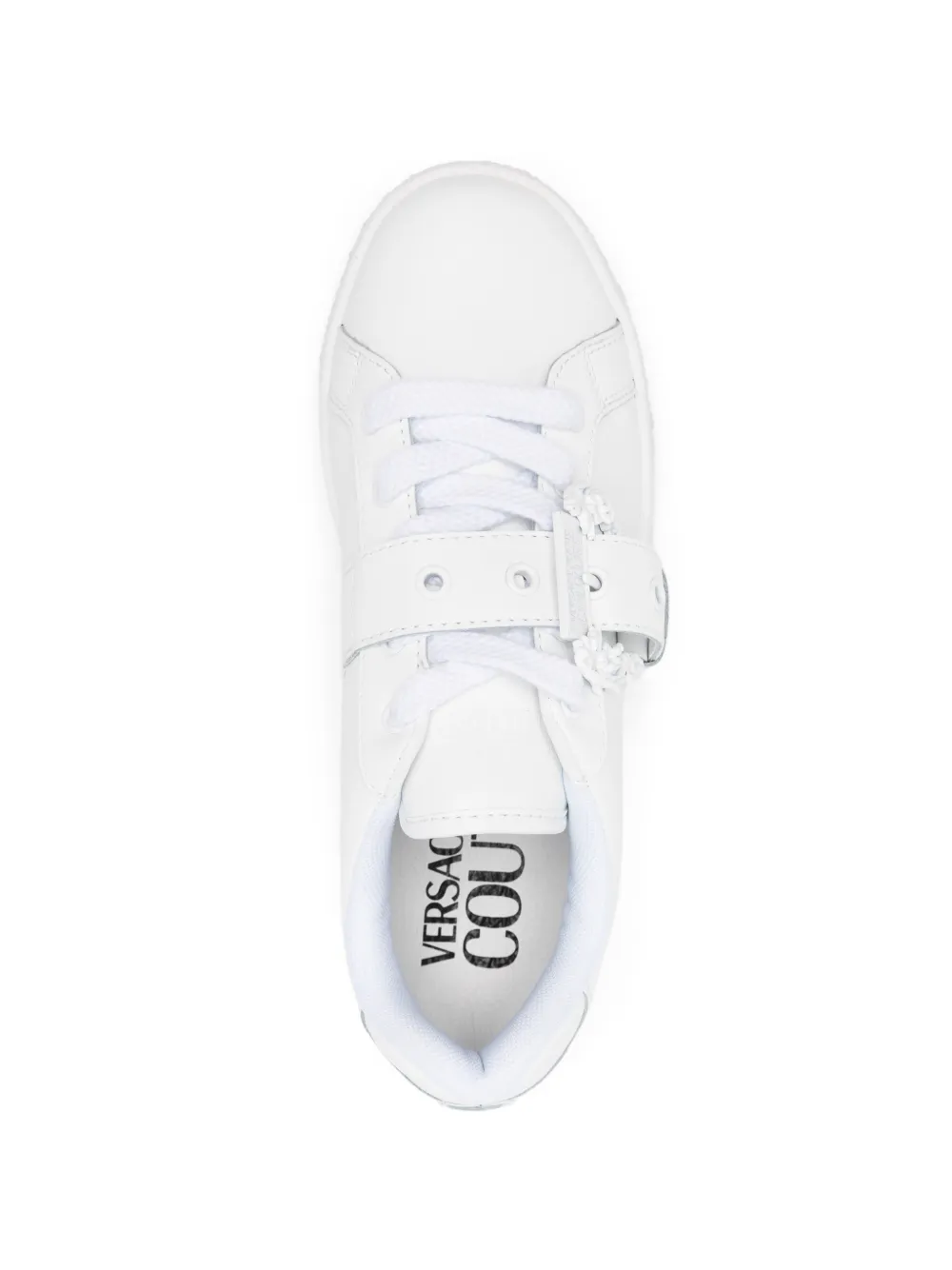 Versace Jeans Couture Sneakers met gespbandje Wit
