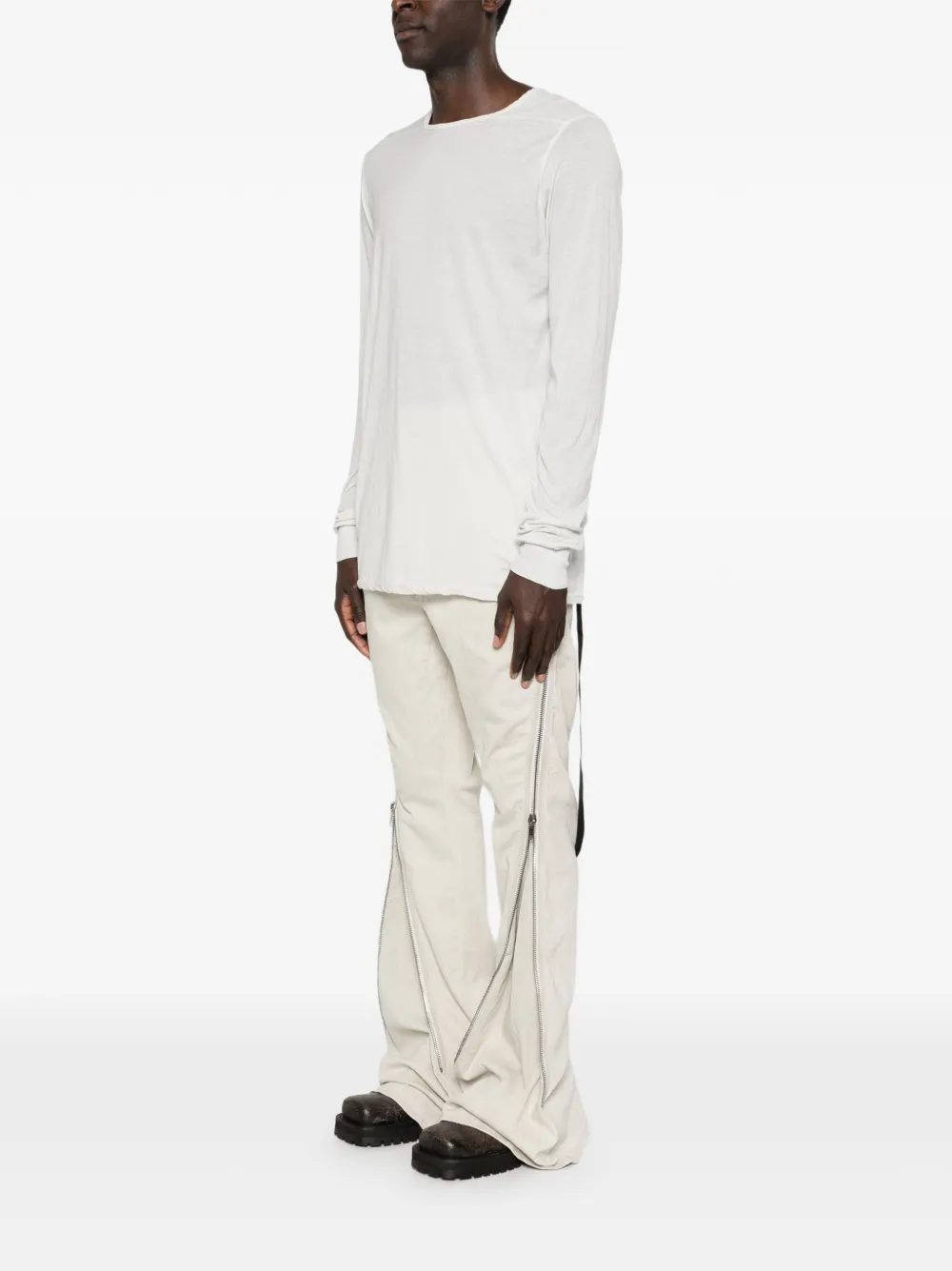 Rick Owens DRKSHDW T-shirt met bandje Wit